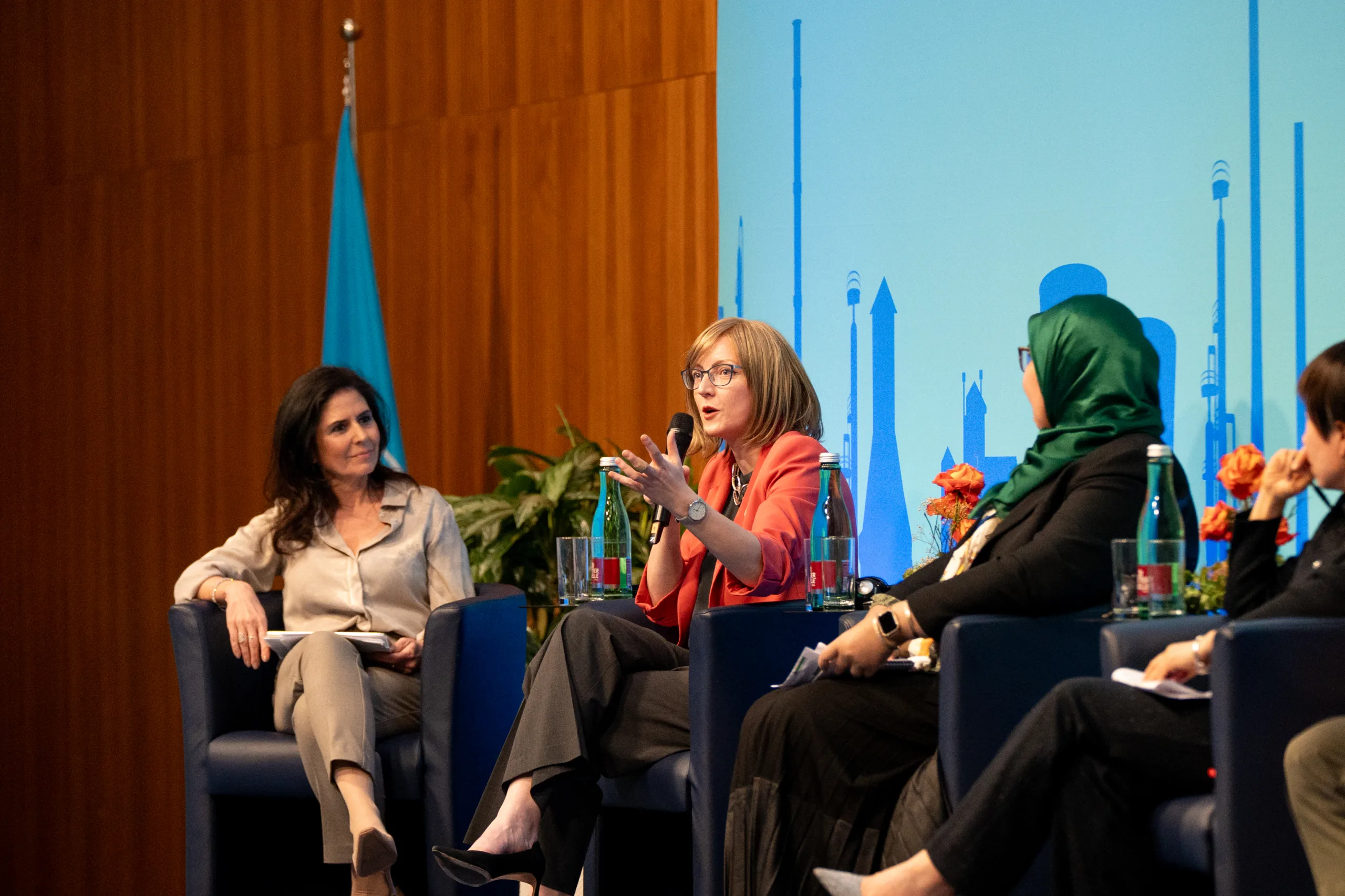 Photograph of speakers from the conference